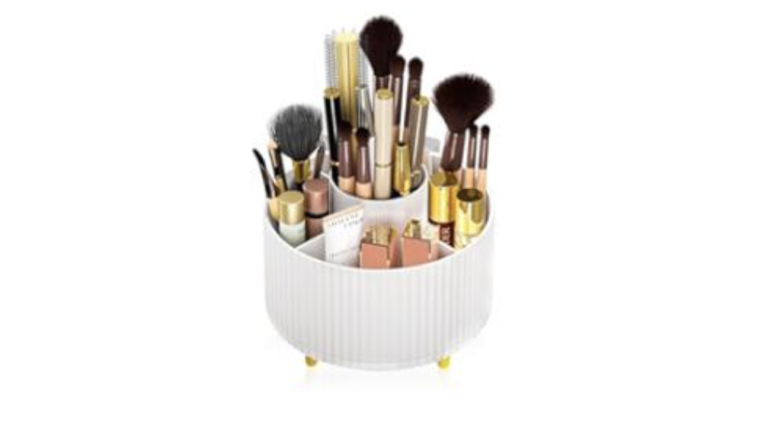 Makeup Brush Holder Organizer,360° Rotating Makeup Brush Organizer